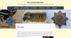 Desktop Screenshot of militariasammlung.de