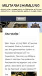 Mobile Screenshot of militariasammlung.de