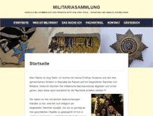 Tablet Screenshot of militariasammlung.de